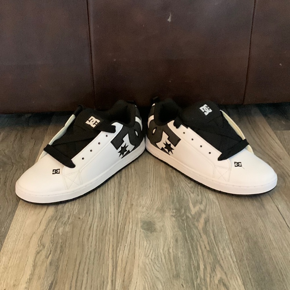 White and black shoes